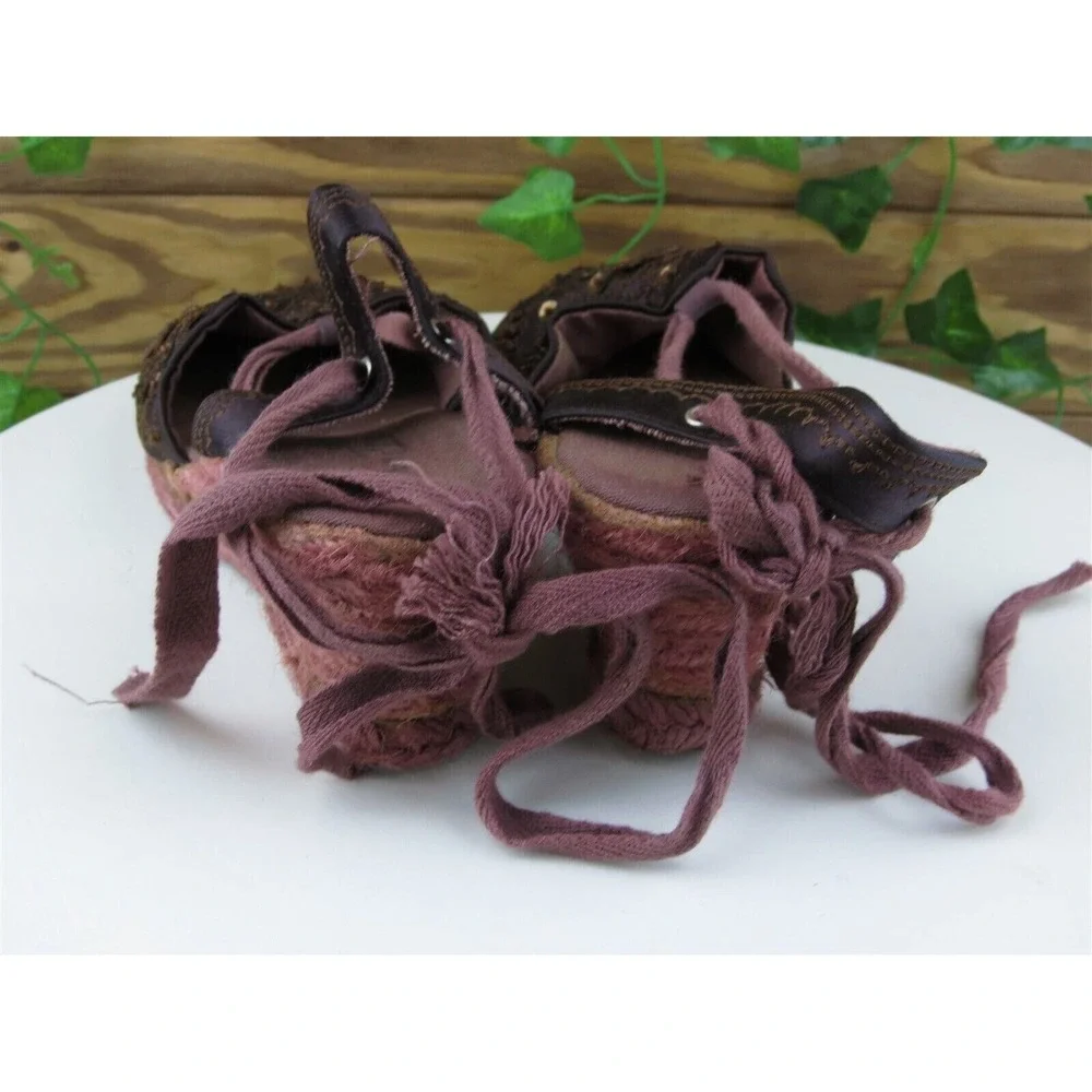 Chair Fernandez Size 38 M Women‎ Sandal Ankle Strap Brown Fabric